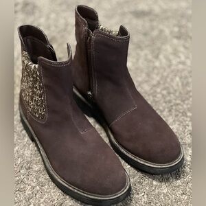 Clarks Opal Sky Brown Suede Ankle Boots New Size 8